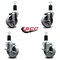 Service Caster 4'' Semi Steel Wheel Swivel 1-1/2'' Expanding Stem Caster Set 2 Brakes, 4PK SCC-EX20S414-SSS-2-TLB-2-112 - alternate 5